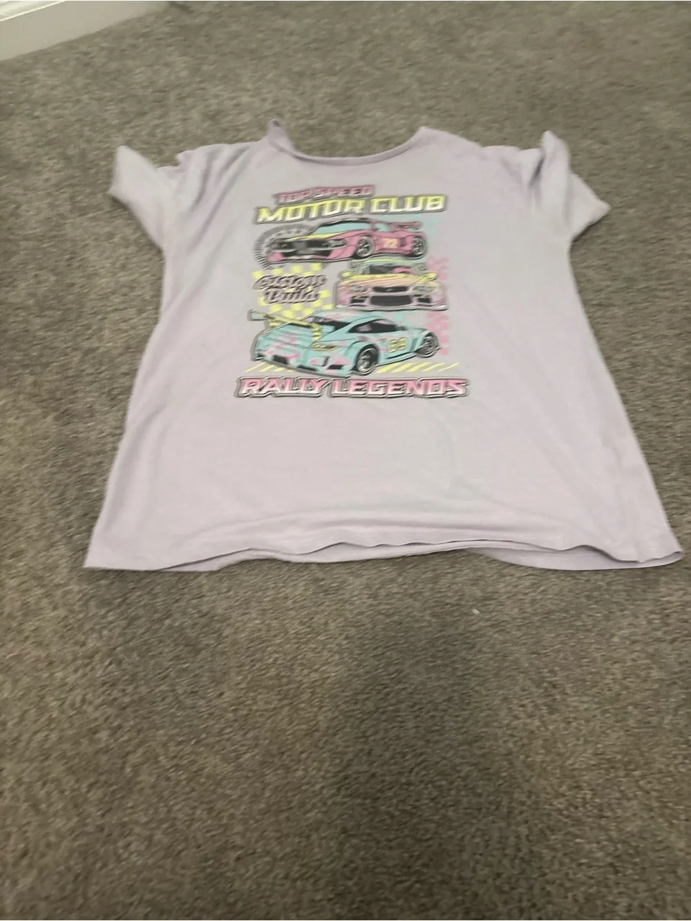 Kids Motor Club Rally Legends Graphic Tee - Lavender